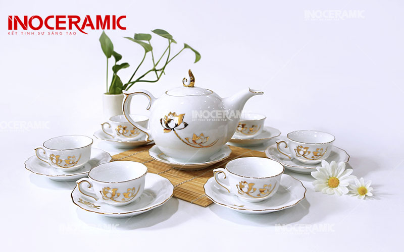 Bộ Trà Mẫu Đơn Sen Vàng 1 - anh minh hoa 2