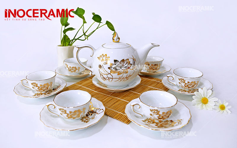 Bộ Trà Mẫu Đơn Sen Vàng 2 - anh minh hoa