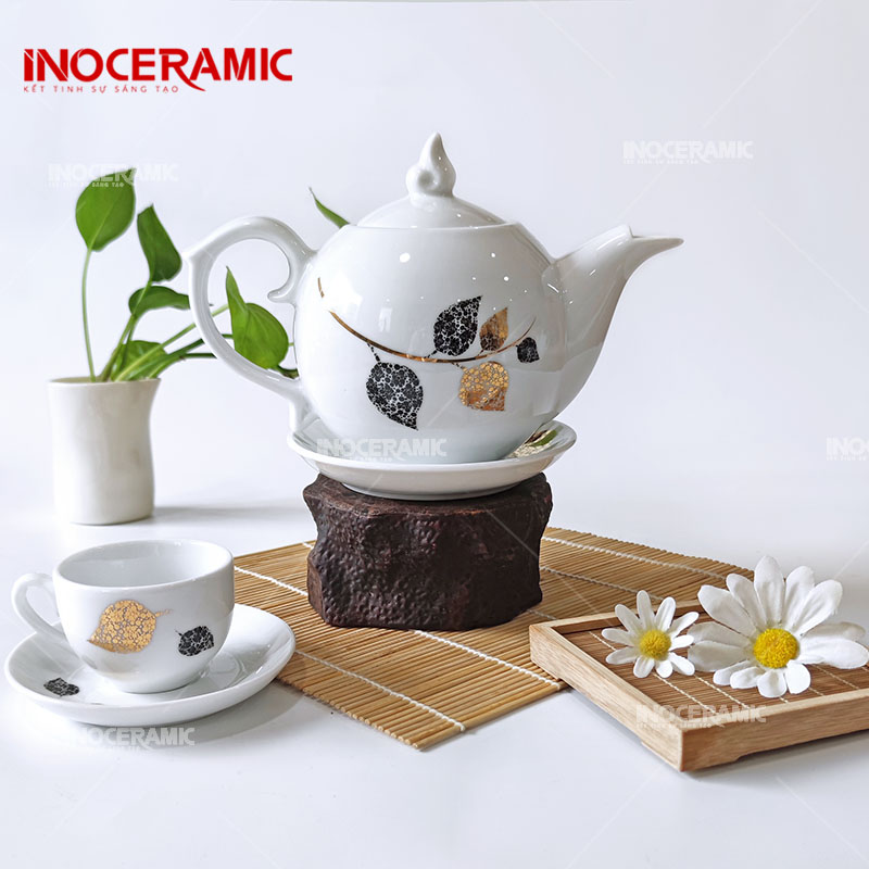 Bộ Trà Ngọn Lửa Lá Kim Ngân