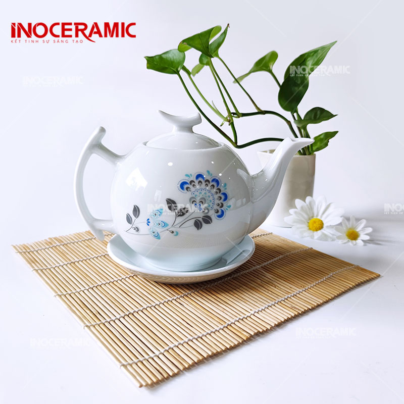 Ấm chén Trăng Khuyết Hấp Hoa Xanh - anh chi tiet 3
