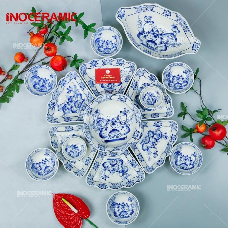 Bộ Hoa Mặt Trời Sen Xanh