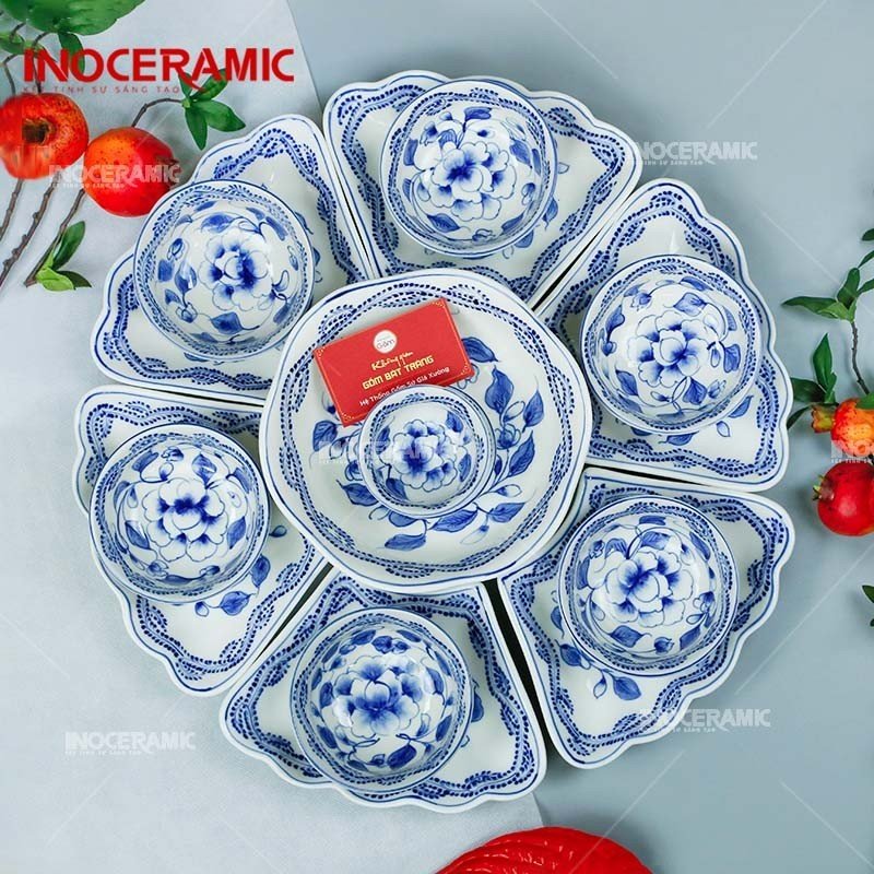 Bộ Hoa Mặt Trời Hoa Phù Dung Xanh