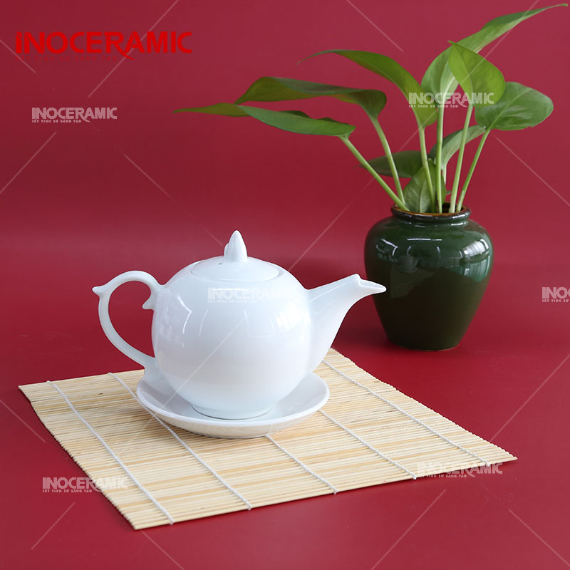 Bộ Trà Ngọn Lửa Sứ Trắng - anh chi tiet 2