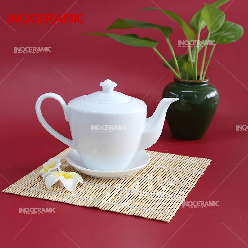 Bộ Trà Vai Vuông Sứ Trắng - anh chi tiet 2