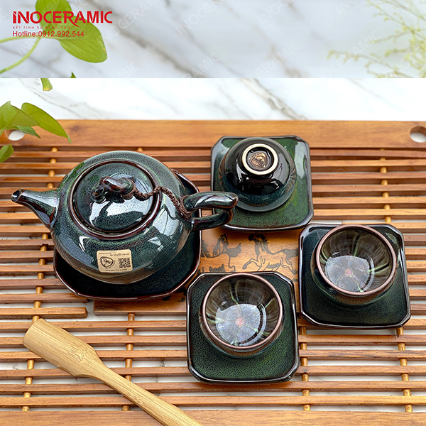 Bộ Trà Quả Hồng Ghi
