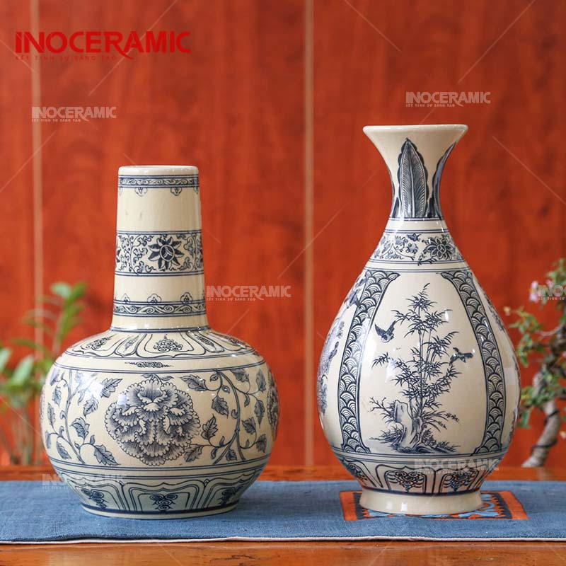 Cặp Bình Chu Đậu Phu - Thê