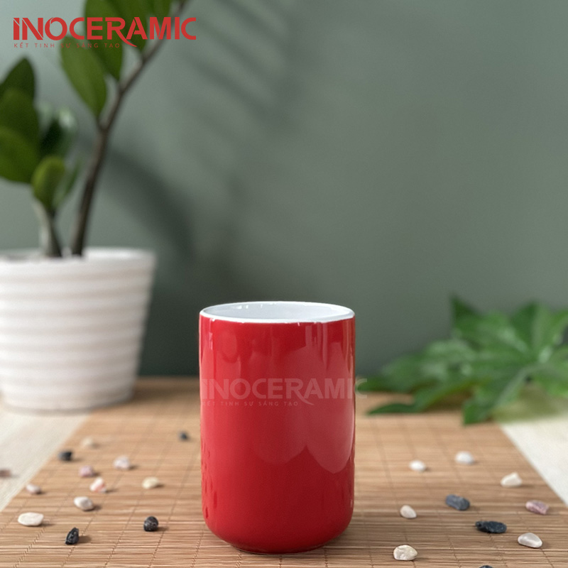 Cốc sứ không qua đỏ - LSM - N040
