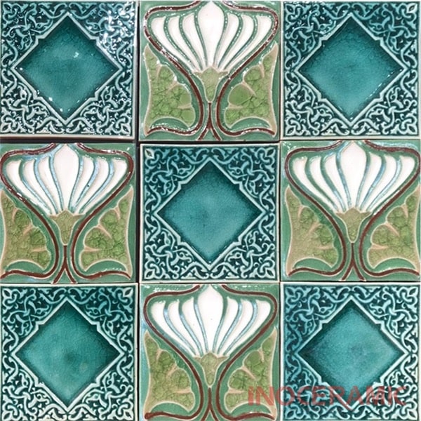 Gạch điểm nổi mix 02