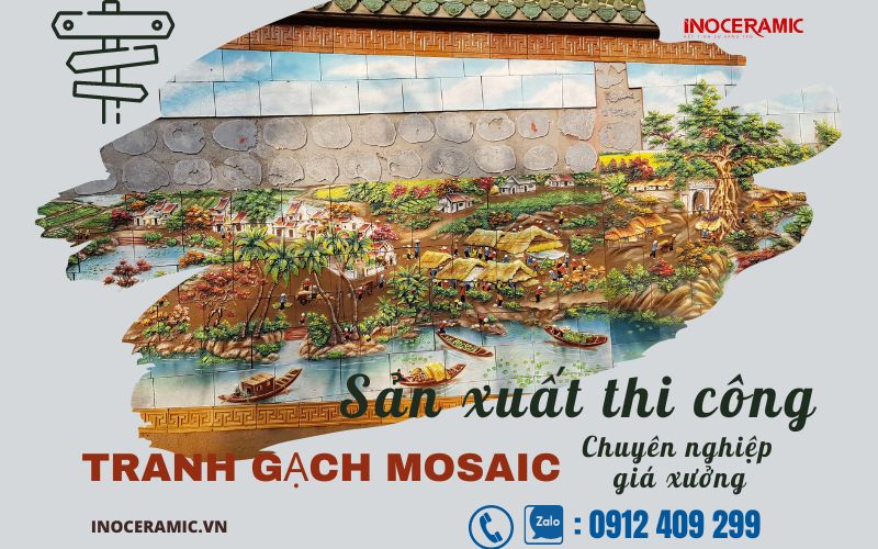 Bảng báo giá tranh gạch mosaic 2023 – đơn vị thi công uy tín
