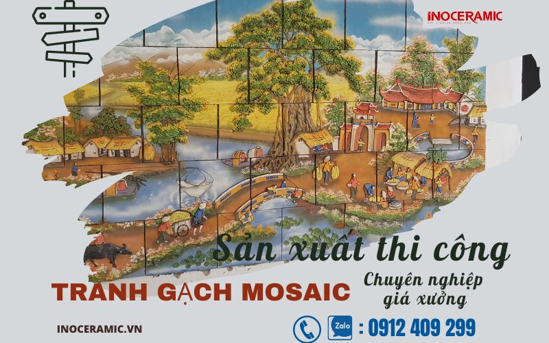 Tranh gốm ốp tường Bát Tràng – thiết kế thi công theo kích thước - anh minh hoa 10