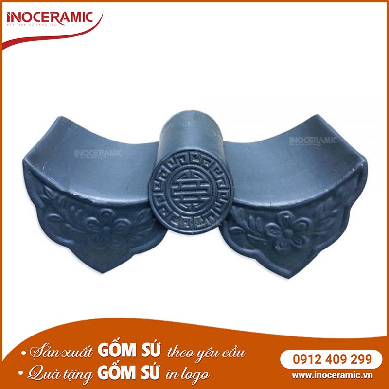 Ngói Diềm Âm Dương Hoa Mai Men Khô