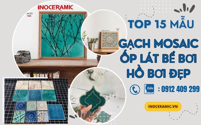 Top 15 mẫu gạch mosaic ốp bể bơi, hồ bơi đẹp mê mẩn - anh minh hoa