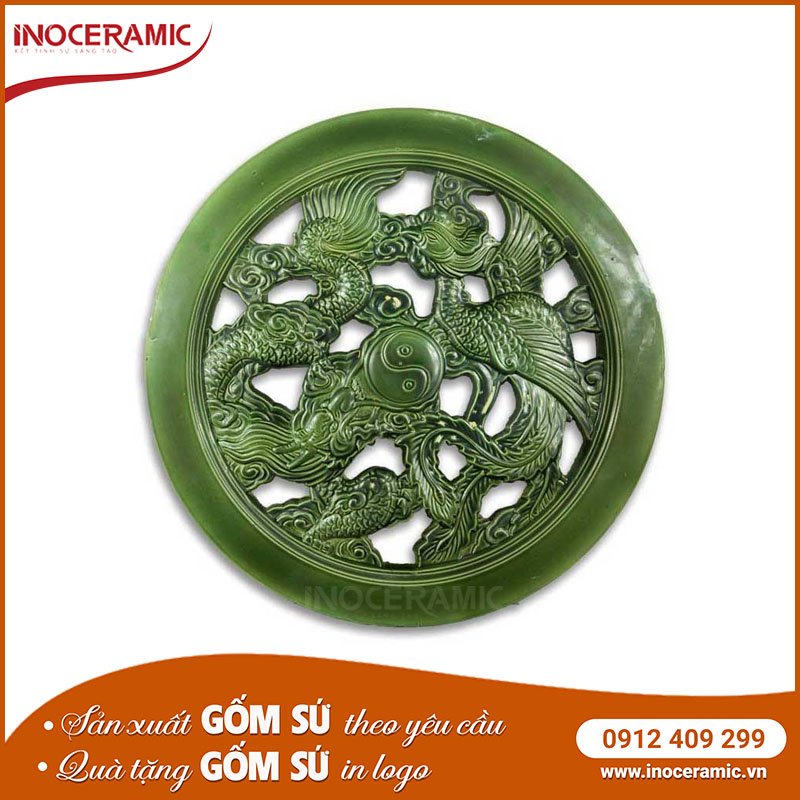 Gạch Tròn Rồng Phượng