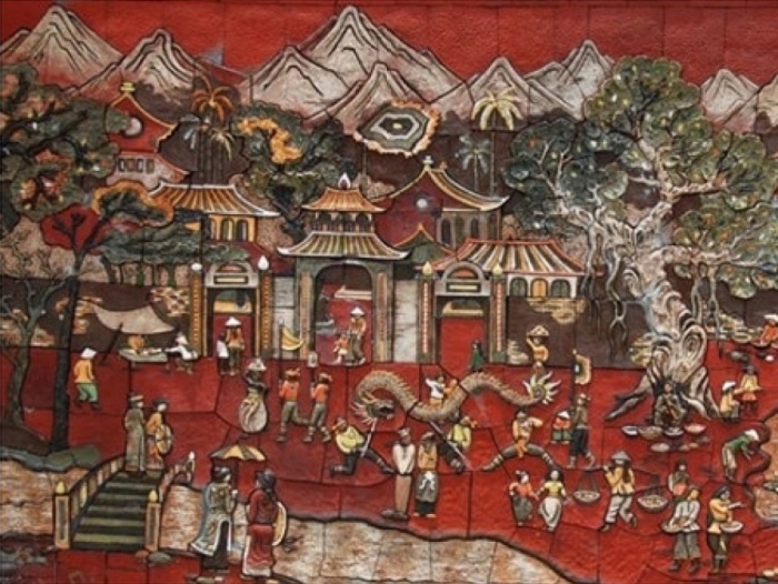 Tranh gốm Lễ Hội Xưa - anh minh hoa 3