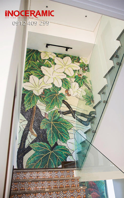 Tranh mosaic Hoa Thường Xuân - anh minh hoa 2