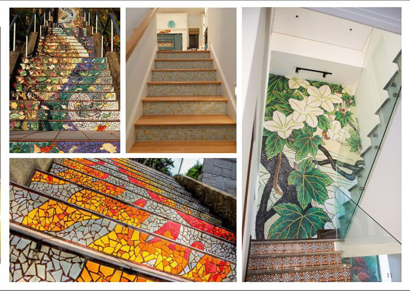 Tranh mosaic Hoa Thường Xuân - anh minh hoa
