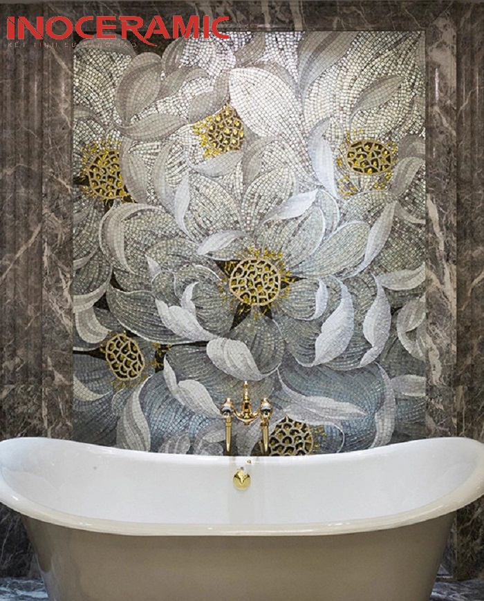 Tranh mosaic Hoa Nở Rộ - anh minh hoa 3