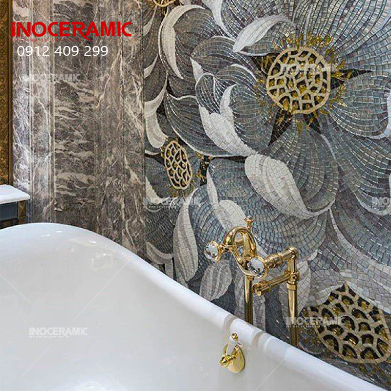 Tranh mosaic Hoa Nở Rộ