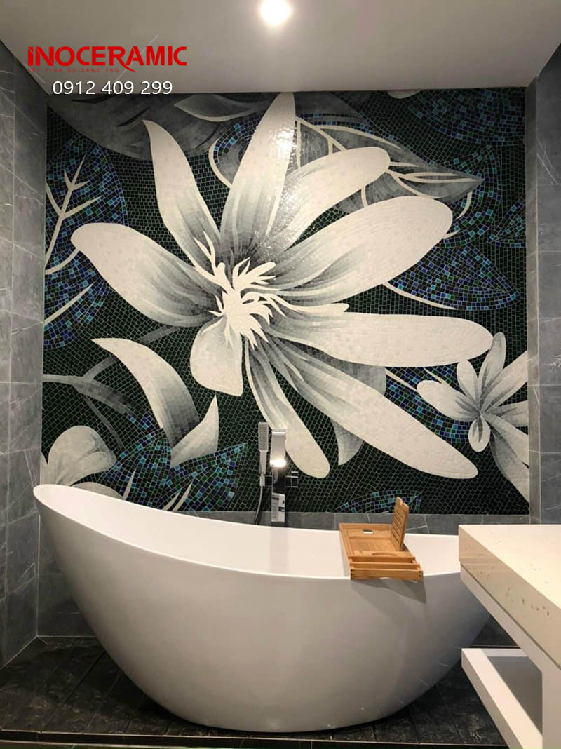 Tranh mosaic Vườn Hoa Rừng - anh minh hoa 2