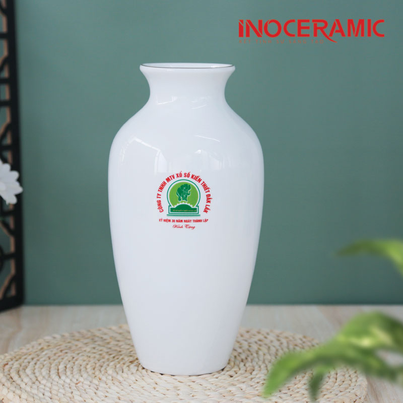 Lọ Hoa Vẽ Sen Hồng H27 - anh minh hoa 2
