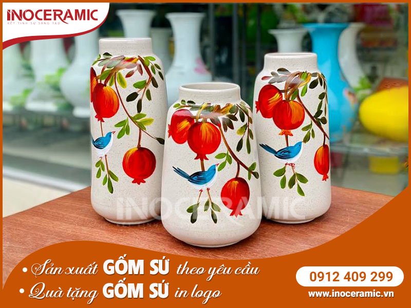 Lọ hòa bình hoa làm quà tặng