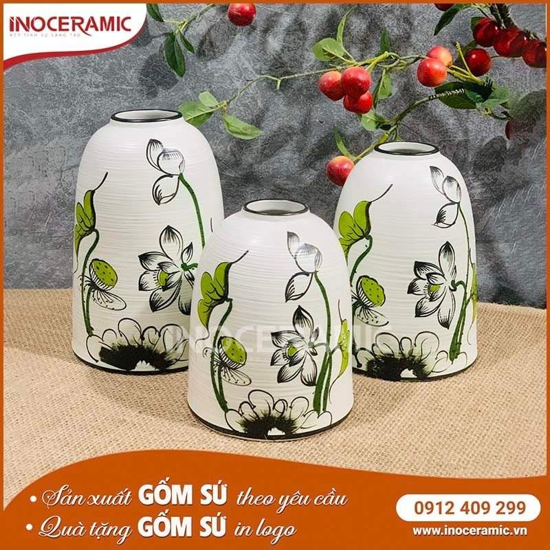 Bộ Bình Hoa Mẫu 80