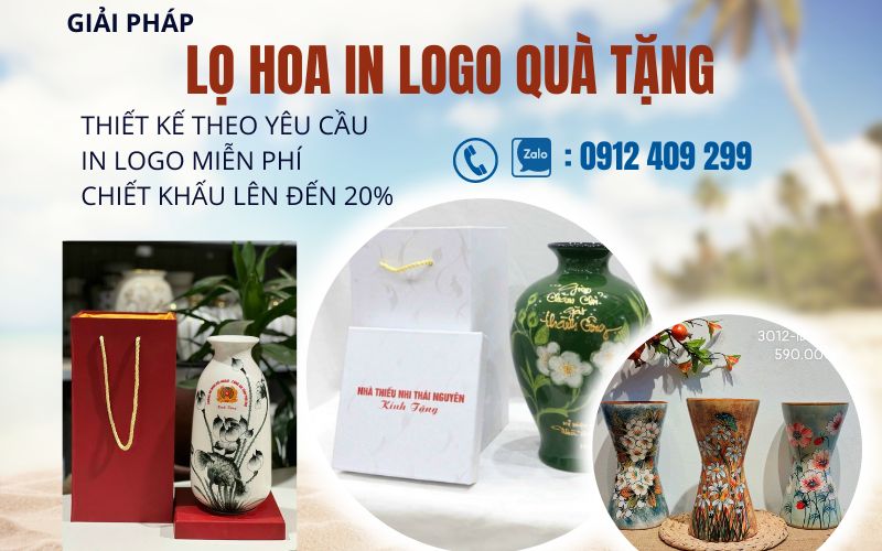 101 + mẫu lọ hoa gốm sứ in logo quà tặng đẹp [ GIÁ TỐT]