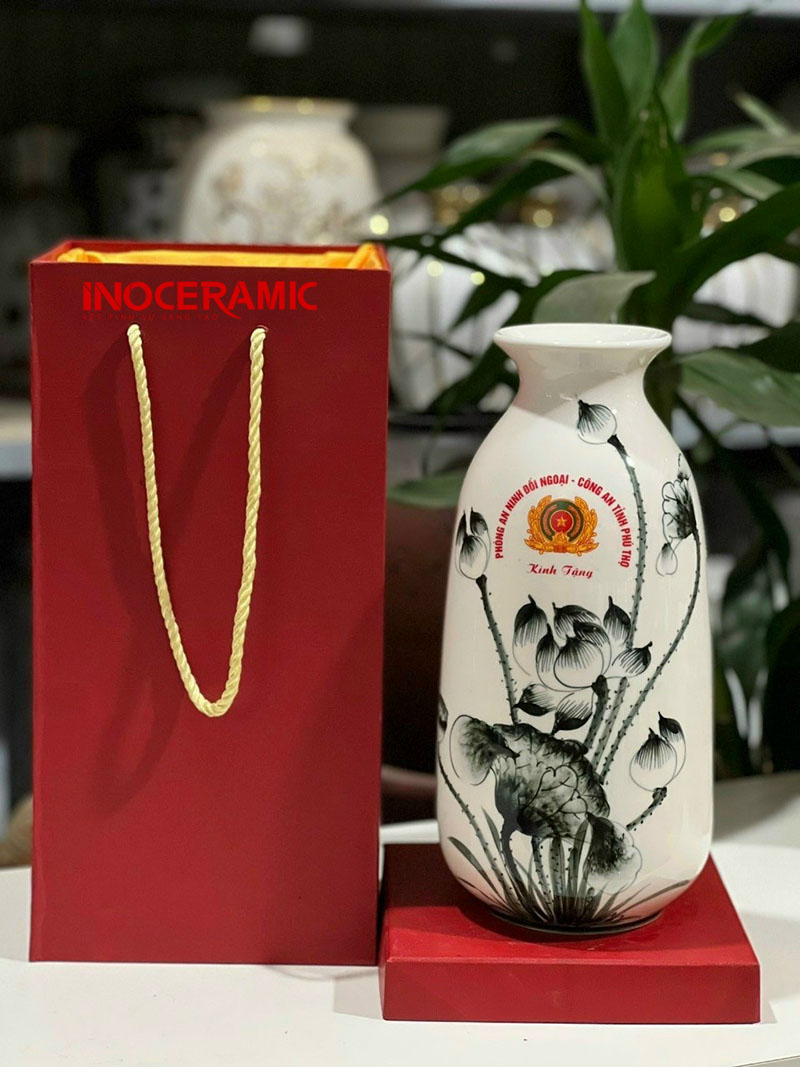 bình sứ in logo giá rẻ 2023 2024