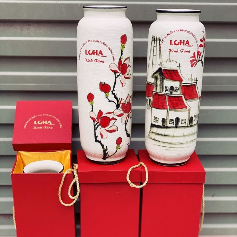 Bình Gốm Sứ Làm Quà Tặng