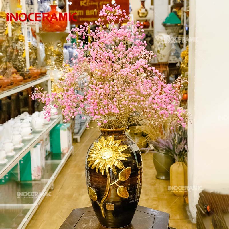 Vò Cổ Thắt Dát Vàng