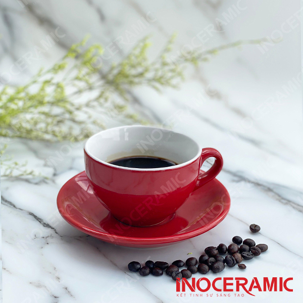 Ly cappuccino đỏ