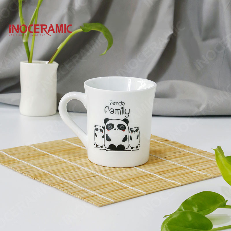 Ly sứ trắng in logo đẹp hcm