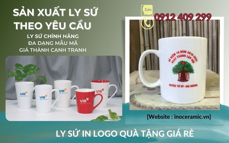 Sản Xuất Ly Sứ Quà Tặng