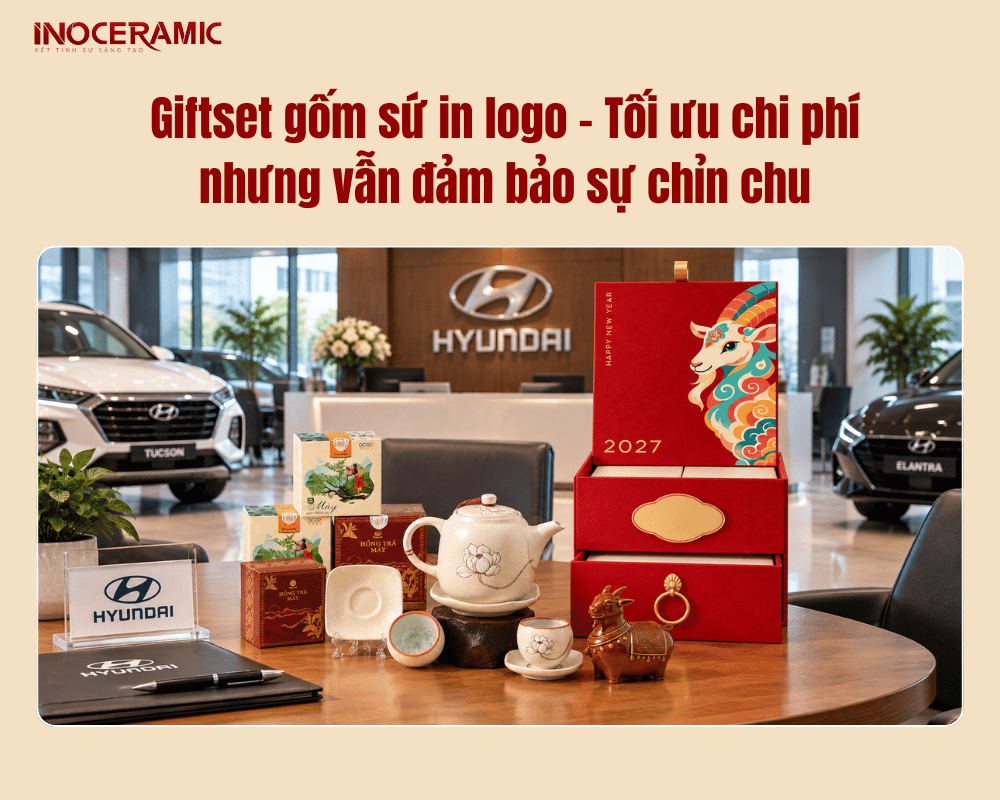 Giftset gốm sứ in logo – Tối ưu chi phí nhưng vẫn đảm bảo sự chỉn chu