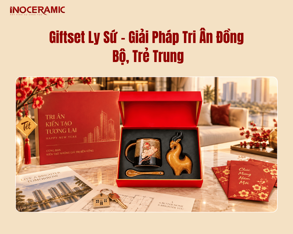 Giftset Ly Sứ – Giải Pháp Tri Ân Đồng Bộ, Trẻ Trung