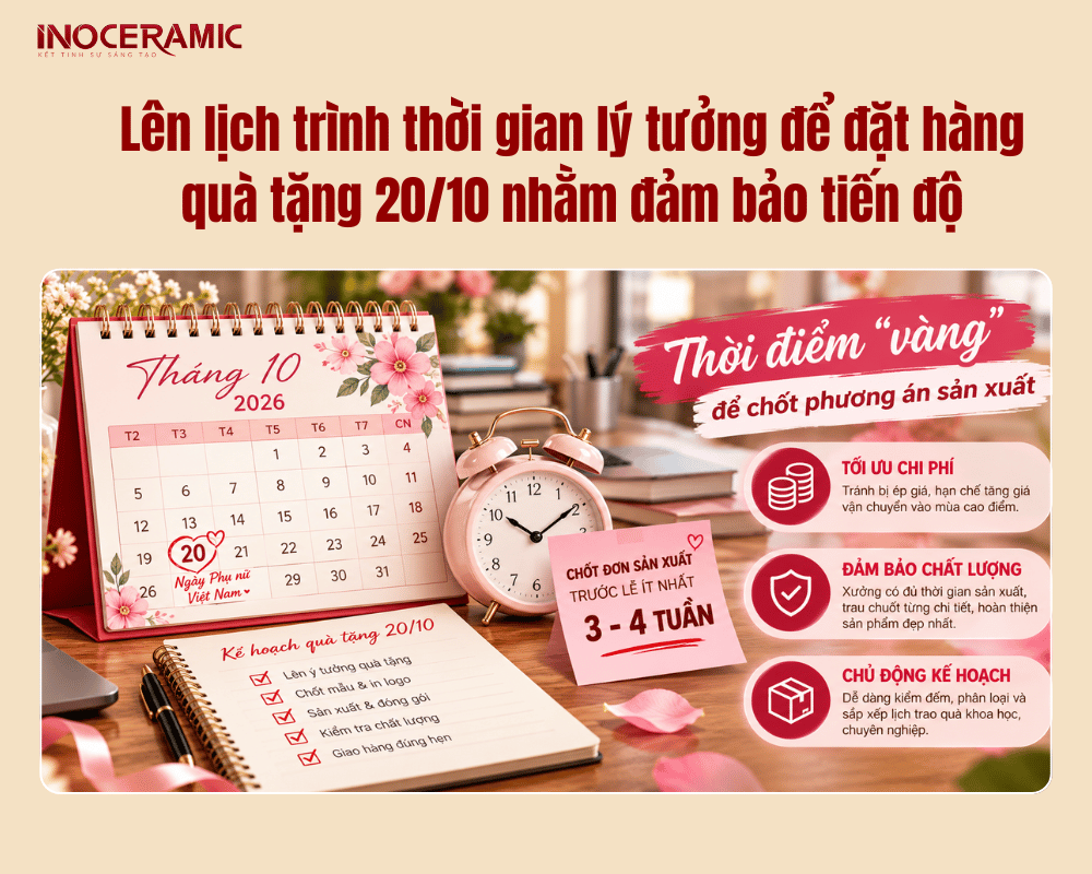 Lên lịch trình thời gian lý tưởng để đặt hàng quà tặng 2010 nhằm đảm bảo tiến độ