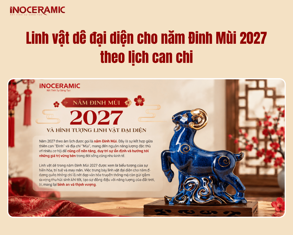 Linh vật dê đại diện cho năm Đinh Mùi 2027 theo lịch can chi Linh vật dê đại diện cho năm Đinh Mùi 2027 theo lịch can chi