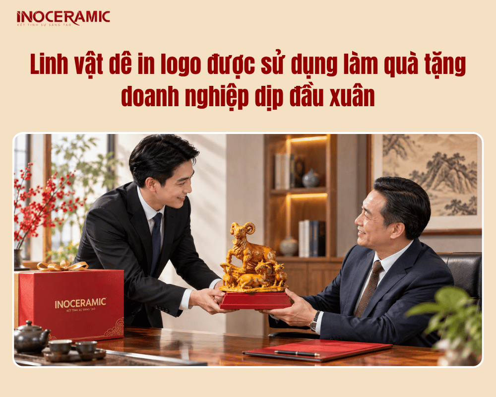 Linh vật dê in logo được sử dụng làm quà tặng doanh nghiệp dịp đầu xuân Linh vật dê in logo được sử dụng làm quà tặng doanh nghiệp dịp đầu xuân