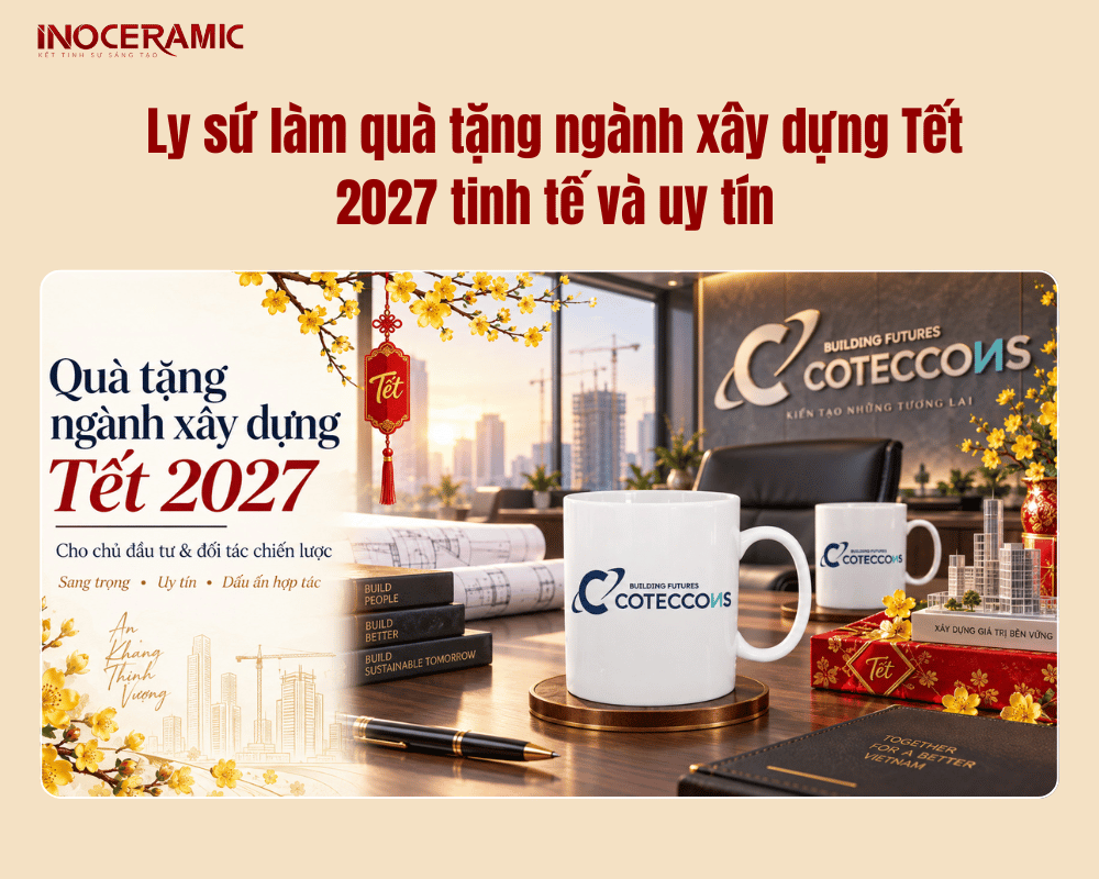 Ly sứ làm quà tặng ngành xây dựng Tết 2027 tinh tế và uy tín