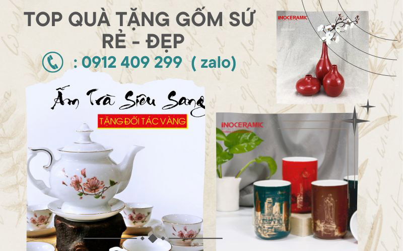 Top 10 mẫu quà tặng gốm sứ rẻ đẹp cho doanh nghiệp - anh minh hoa