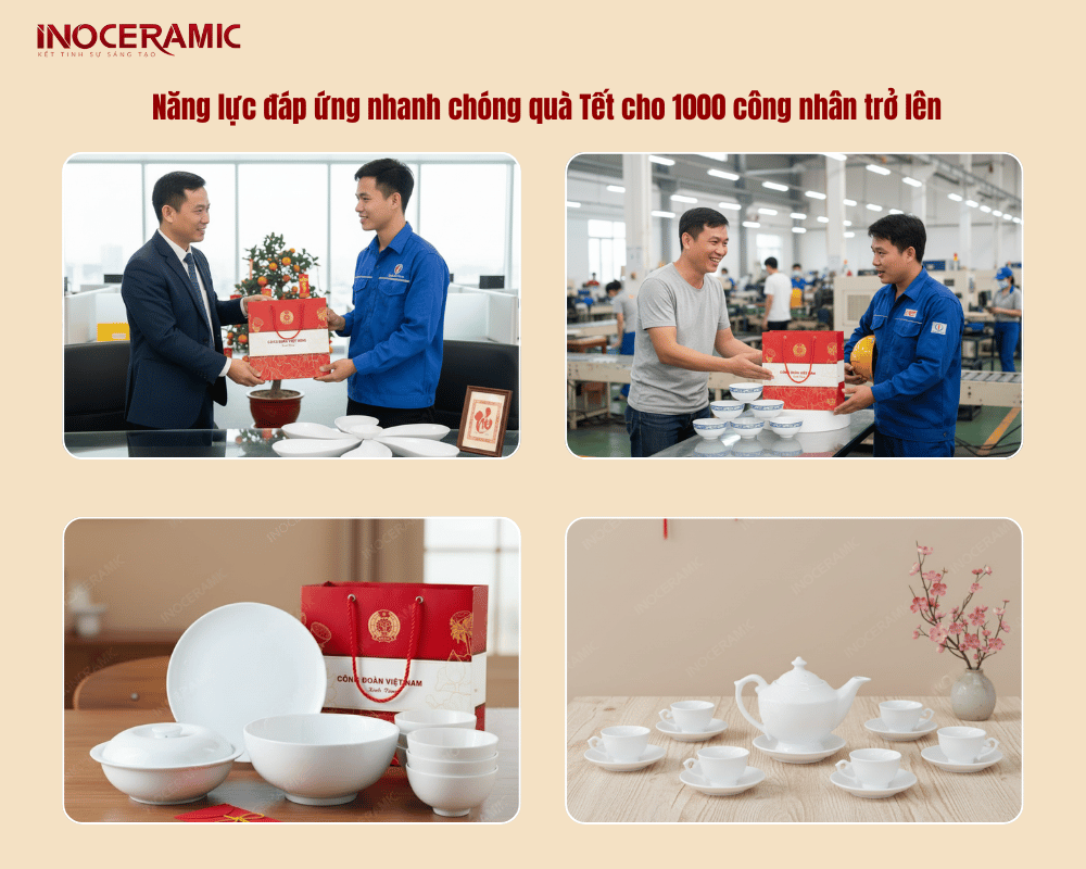 Năng lực đáp ứng nhanh chóng quà Tết cho 1000 công nhân trở lên