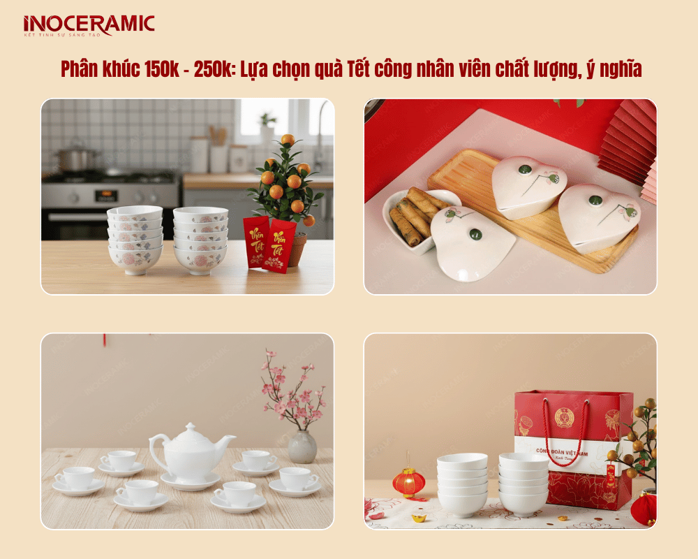 Phân khúc 150k – 250k: Lựa chọn quà Tết công nhân viên chất lượng, ý nghĩa