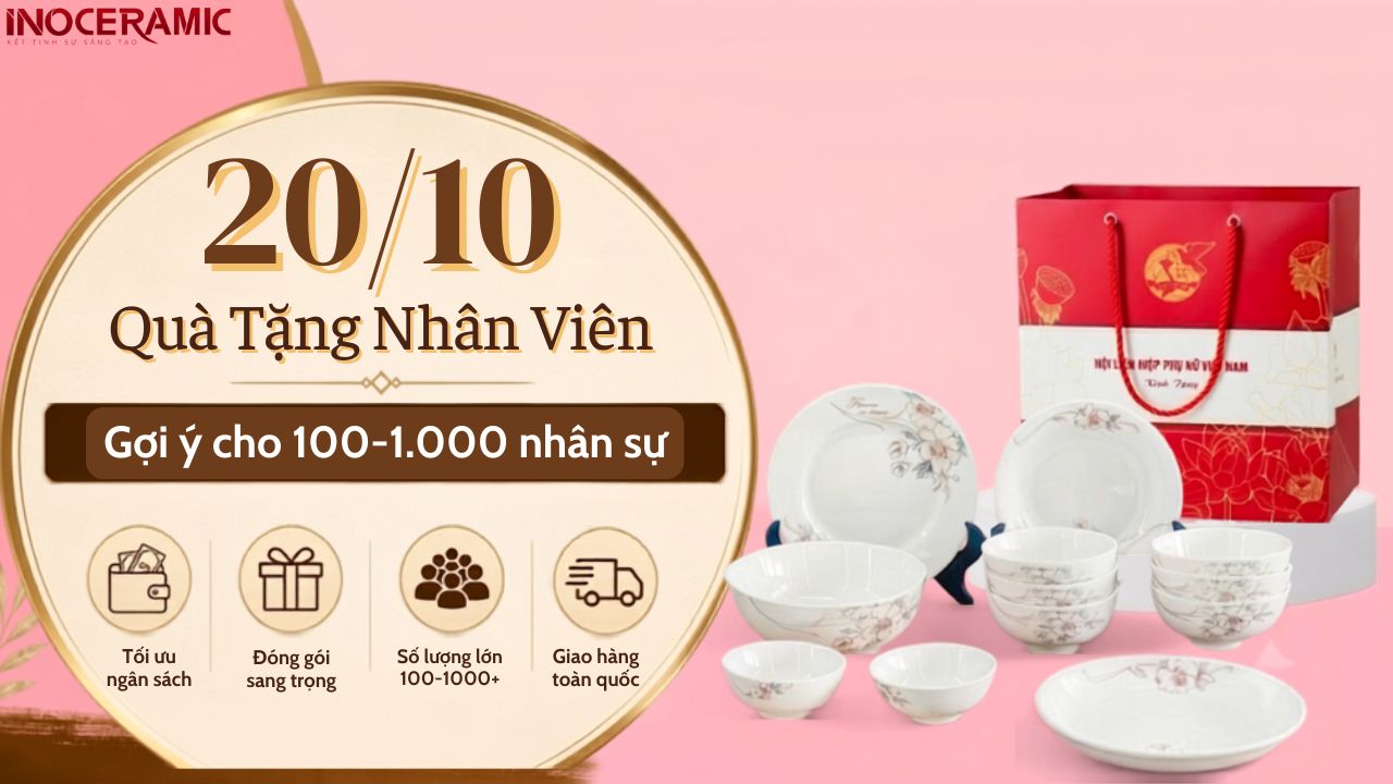 Quà 20/10 cho nhân viên theo ngân sách: Gợi ý cho 100-1.000 nhân sự