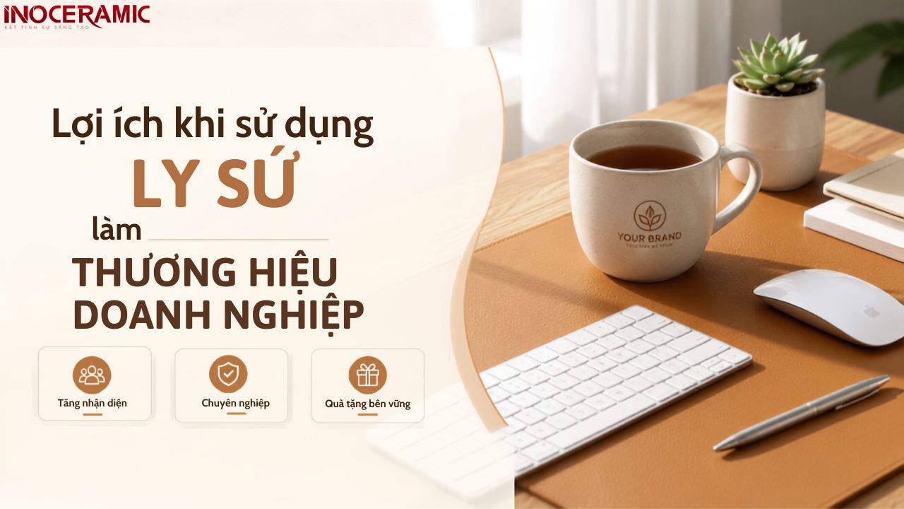 Lợi ích khi sử dụng ly sứ làm thương hiệu doanh nghiệp