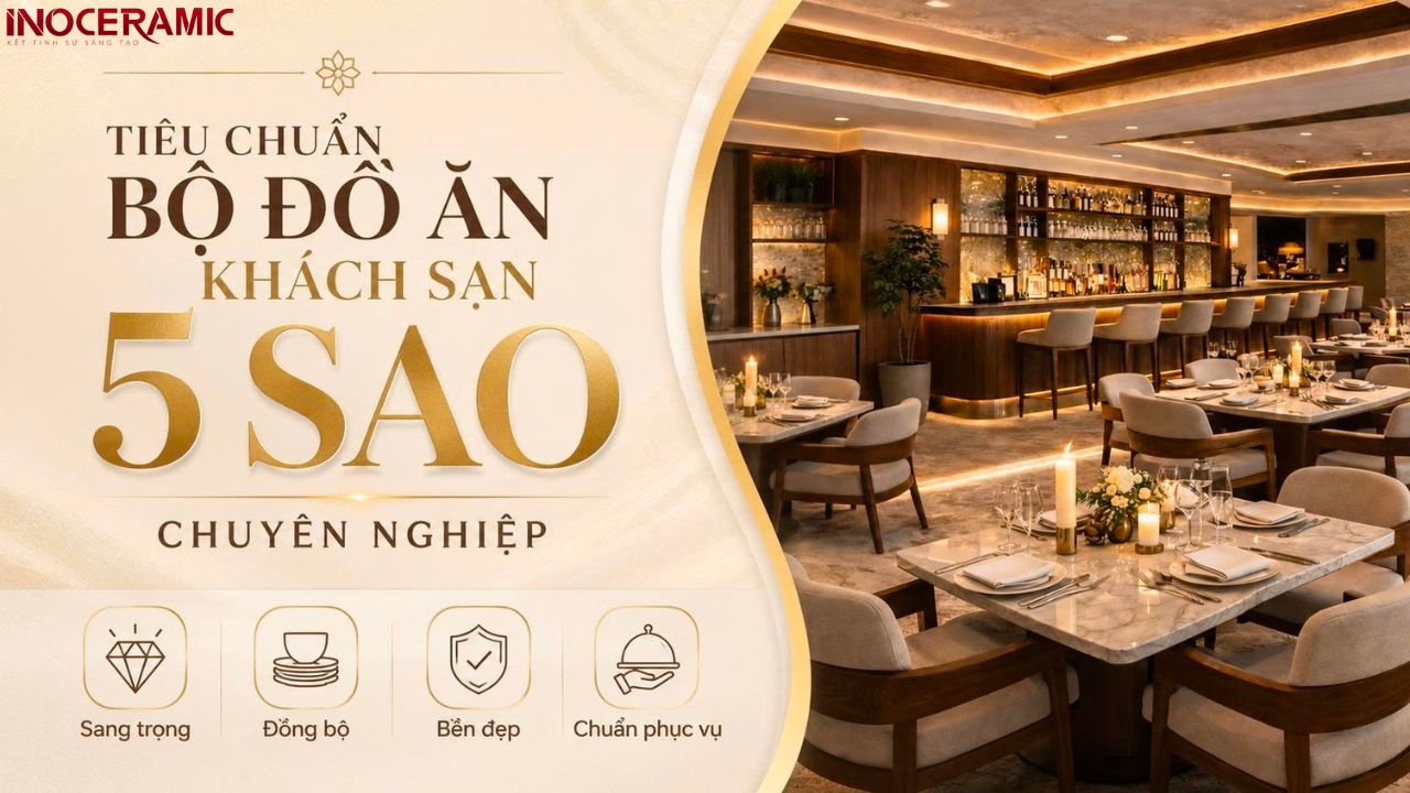 Tiêu chuẩn bộ đồ ăn khách sạn 5 sao chuyên nghiệp