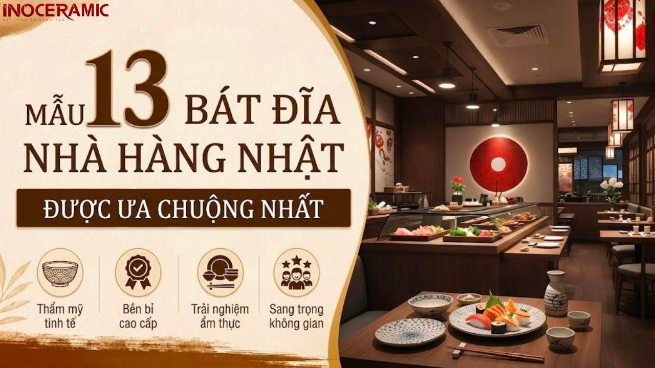 13+ mẫu bát đĩa nhà hàng Nhật được ưa chuộng nhất
