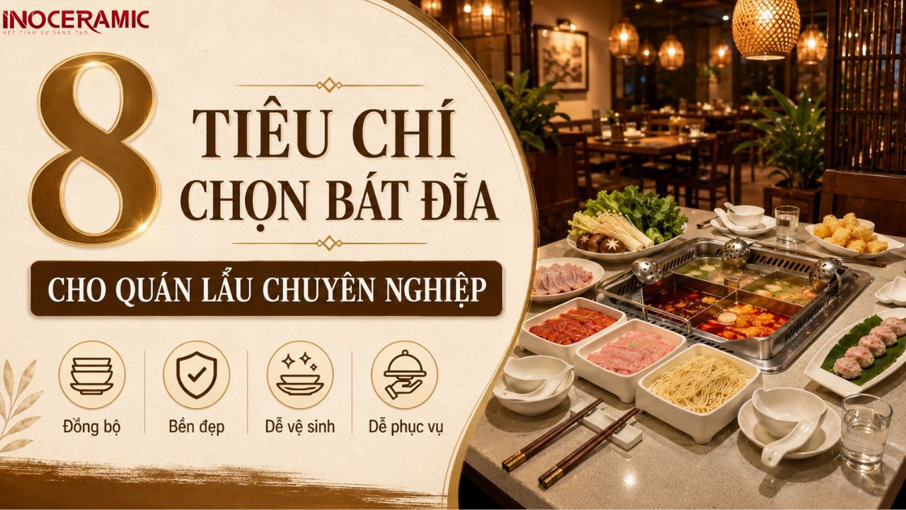 8 tiêu chí chọn bát đĩa cho quán lẩu chuyên nghiệp