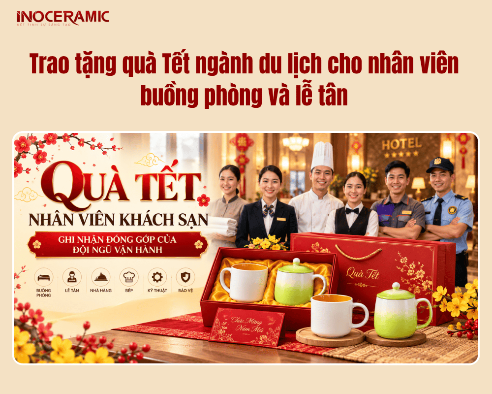 Trao tặng quà Tết ngành du lịch cho nhân viên buồng phòng và lễ tân