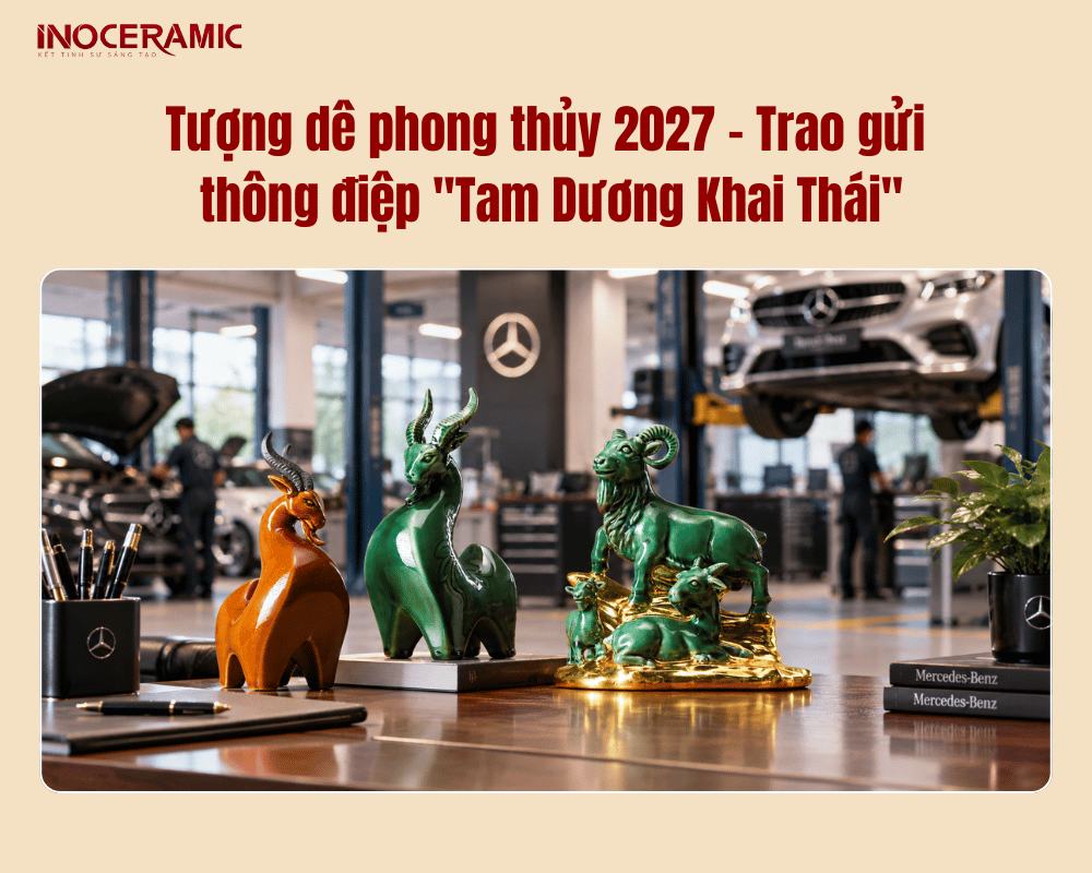 Tượng dê phong thủy 2027 – Trao gửi thông điệp "Tam Dương Khai Thái"
