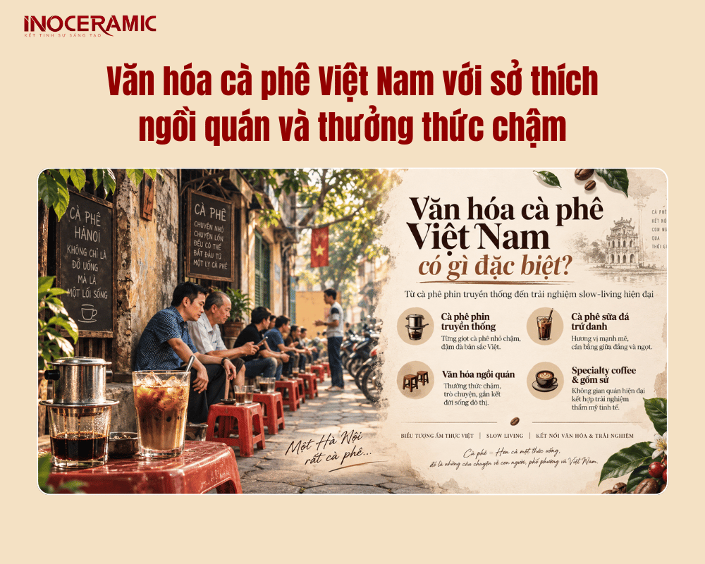 Văn hóa cà phê Việt Nam với sở thích ngồi quán và thưởng thức chậm